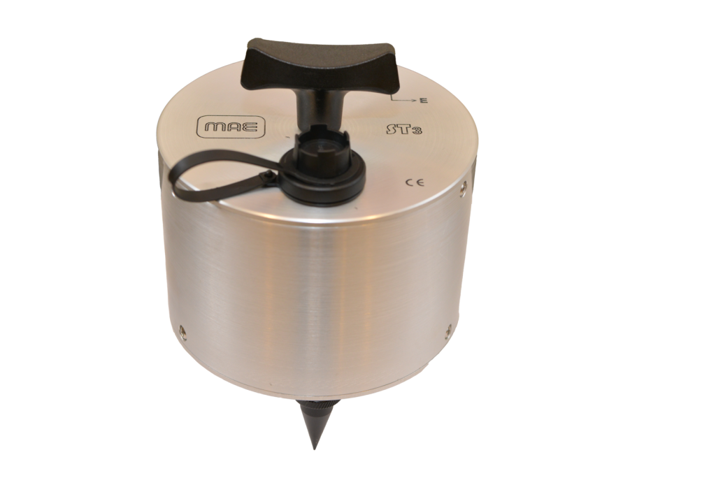 Sismógrafo MAE ST3 de 3 canales con sensor 3D de 2 Hz